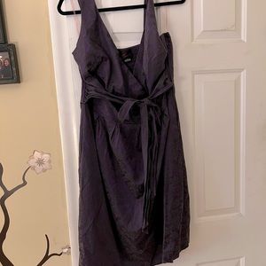 Torrid size 20 purple dress with black pattern